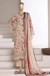 Sada Bahar Stitched 3 Piece Festive Emb Lawn With Fancy Dupatta Vol-02 Suit-EMB-985-SKIN