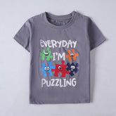 Kjunction Boys Half Sleeves-Printed T-Shirt (Everyday)