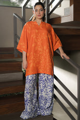Everywear by Qariney Stitched Collection'2025-Tangerine Shirt