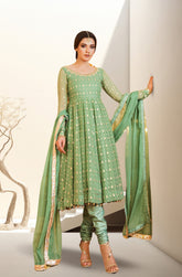 Kalidaar Frocks By Asma & Sidra Stitched Formals Suit-MASAKALI
