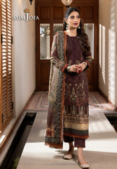 Asim Jofa Rania Pre-Winter '23 Ajrw-19 Designers Stitched Premium Winter Cotton 3 Pcs