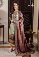 Asim Jofa Rania Pre-Winter '23 Ajrw-15 Designers Stitched Premium Winter Cotton 3 Pcs
