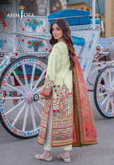 Asim Jofa Arabic Lawn Ajpl-06 Printed Arabic Lawn 3 Pcs