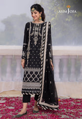 Asim Jofa Abresham '23 Ajab-01 Designers Embroidered Stitched 3 Pcs