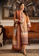 Asim Jofa Aira & Asra Pret Ajiwp-10 Embroidered Karandi Stitched 3 Pcs