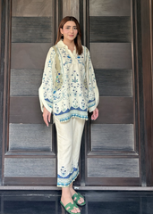 Nairah Co Ords Summer Ramadan Edit Suit-Citrine