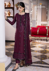 Asim Jofa Abresham '23 Ajab-05 Designers Embroidered Stitched 3 Pcs