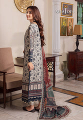 Asim Jofa Rania Pre-Winter '23 Ajrw-13 Designers Stitched Premium Winter Cotton 3 Pcs