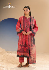 Rhapsody By Asim Jofa Unstitched 3 Piece Summer Suit Ajubu-34