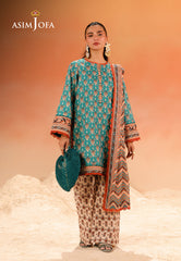 Rhapsody By Asim Jofa Unstitched 3 Piece Summer Suit Ajubu-30