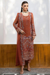 Chevron by Ramsha Unstitched 3 Piece Formals Vol-10 Suit-A-1007