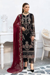 Chevron by Ramsha Unstitched 3 Piece Formals Vol-10 Suit-A-1008