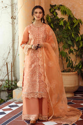 Mina Kumari by Aabyaan Unstitched 3 Piece Chikankari Eid Suit-AB-01