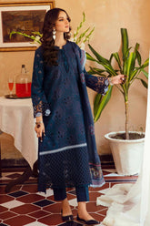 Mina Kumari by Aabyaan Unstitched 3 Piece Chikankari Eid Suit-AB-02