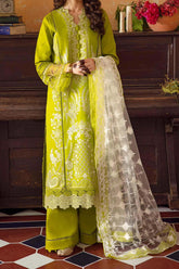 Mina Kumari by Aabyaan Unstitched 3 Piece Chikankari Eid Suit-AB-03