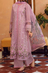 Mina Kumari by Aabyaan Unstitched 3 Piece Chikankari Eid Suit-AB-04