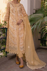 Shezlin by Aabyaan Unstitched 3 Piece Chikankari Print Lawn Suit-AC-01