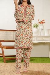 Aizal Stitched 2 Piece Co Ords Prints Suit-A-C-667-MULTI