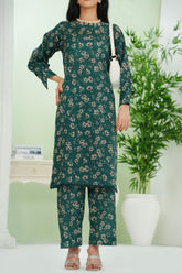Aizal Stitched 2 Piece Co Ords Prints 2 Collection'2025-AC2-666-Dark Green