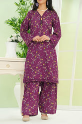 Aizal Stitched 2 Piece Co Ords Prints 2 Collection'2025-AC2-675-Purple