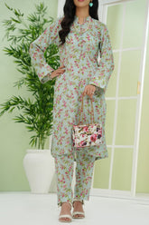Aizal Stitched 2 Piece Co Ords Prints 2 Collection'2025-AC2-677-Sky Blue