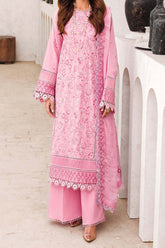 Adan's Libas Unstitched 3 Piece Chikankari Lawn Suit-ACL-01