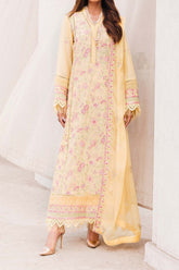 Adan's Libas Unstitched 3 Piece Chikankari Lawn Suit-ACL-02