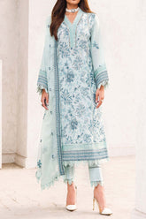 Adan's Libas Unstitched 3 Piece Chikankari Lawn Suit-ACL-05