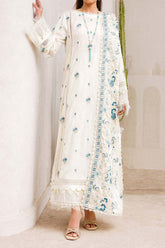 Adan's Libas Unstitched 3 Piece Chikankari Lawn Suit-ACL-08