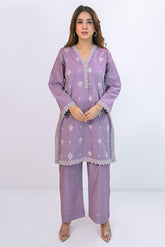 Miorah By Ayla Studio Stitched Solid Embroidered Co-ord - Tamana