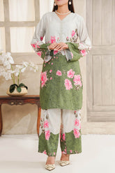 Hazel By Aizal Stitched Co Ords Slub Linen Winter Collection'2025-AH-03-Green
