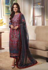 Asim Jofa Asra '23 Ajas-07 Embroidered Cambric (3-Pcs)