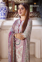 Asim Jofa Asra '23 Ajas-13 Designers Embroidered Stitched 3 Pcs