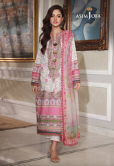 Asim Jofa Asra '23 Ajas-01 Embroidered Cambric (3-Pcs)