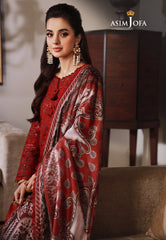 Asim Jofa Asra '23 Ajas-25 Designers Embroidered Stitched 3 Pcs
