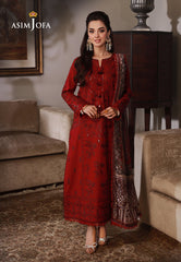 Asim Jofa Asra '23 Ajas-25 Designers Embroidered Stitched 3 Pcs