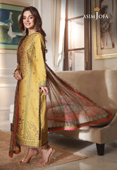 Asim Jofa Asra '23 Ajas-33 Embroidered Cambric (3-Pcs)