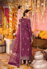 Asim Jofa Dastaan Pret Ajdab-18 Embroidered Lawn Silk Stitched 3 Pcs