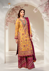 Asim Jofa Luxury Lawn Ajellb-07 Emb Lawn Stitched 3 Pcs