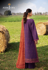 Asim Jofa Luxury Stitched Lawn Ajellb-13 Emb 3 Pcs