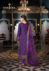 Limited Edition By Asim Jofa Vol-02 Ajfileb-16 Cambric Stitched 3 Pcs