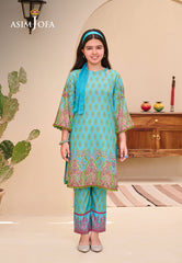 Asim Jofa Kids Ajgl-04 Printed Lawn 2 Pcs