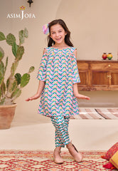 Asim Jofa Kids Ajgl-09 Printed Lawn 2 Pcs