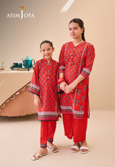 Asim Jofa Kids Ajgl-11 Printed Lawn 2 Pcs
