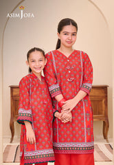 Asim Jofa Kids Ajgl-11 Printed Lawn 2 Pcs