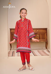 Asim Jofa Kids Ajgl-11 Printed Lawn 2 Pcs