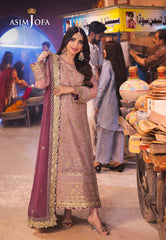 Asim Jofa Chamkeeli Ajkk-04 Embroidered Chiffon 3 Pcs