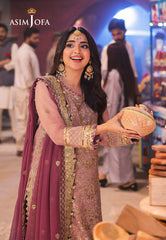 Asim Jofa Chamkeeli Ajkk-04 Embroidered Chiffon 3 Pcs