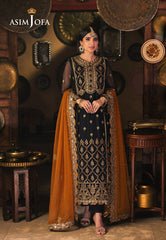 Asim Jofa Chamkeeli Ajkk-15 Embroidered Chiffon 3 Pcs