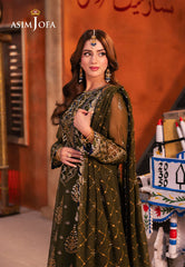 Asim Jofa Chamkeeli Ajkk-16 Embroidered Chiffon 3 Pcs
